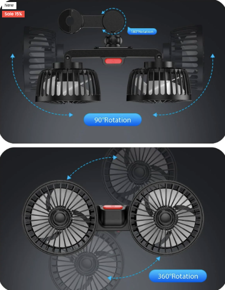 Experience Ultimate Comfort with Our Portable Car Fan – Now on Sale!