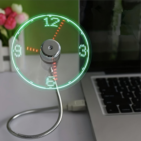 Flexible LED Programmable Message Display Mini RGB USB Fan